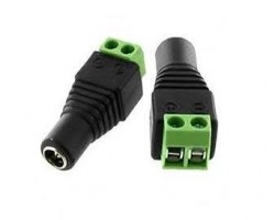 Conector Jack Hembra 2.1 con tornillo